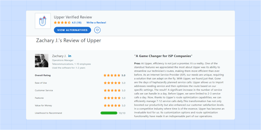Upper’s users reviews
