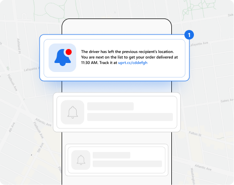 Pool service customer notifications