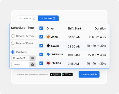 Flexible delivery scheduling