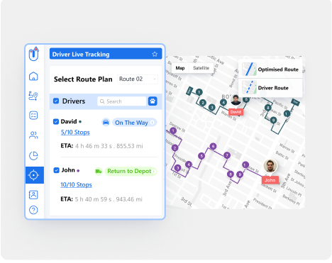 Live delivery tracking