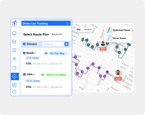 Live GPS tracking 