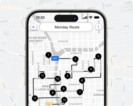 Mobile app for pool technicians