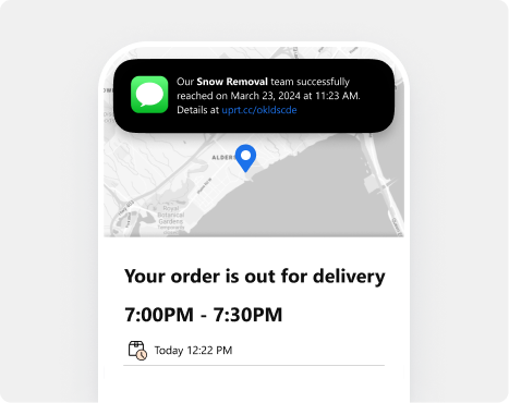 Customer alerts