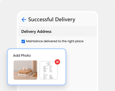 Digitized proof of food delivery