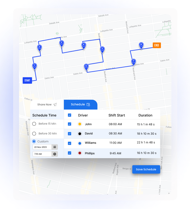 Multi-Stop Route Optimization and Proactive Scheduling