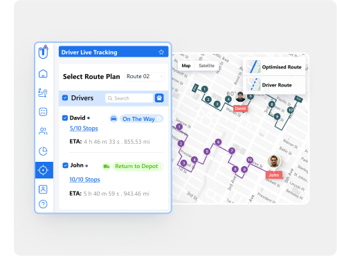 Food delivery tracking software