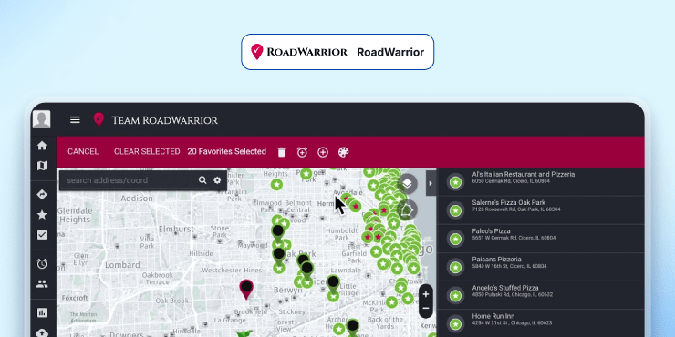 roadwarrior route optimization software