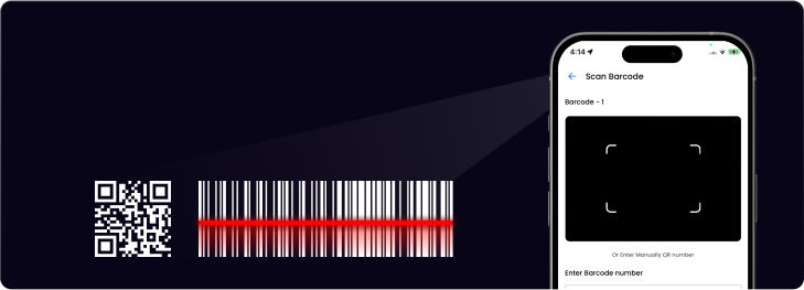 Support for common barcode formats