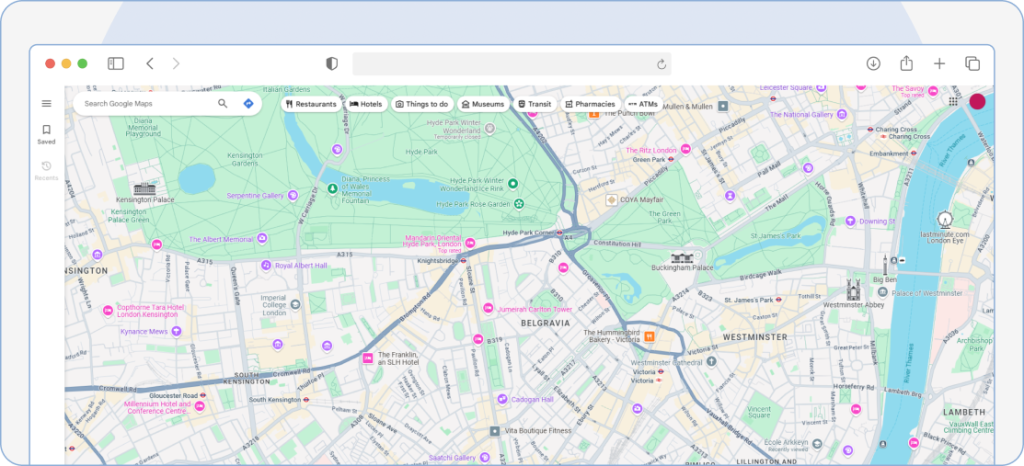 Step 1: Go to Google Maps on your browser and navigate to the spot you want to mark manually or type it in the search bar.