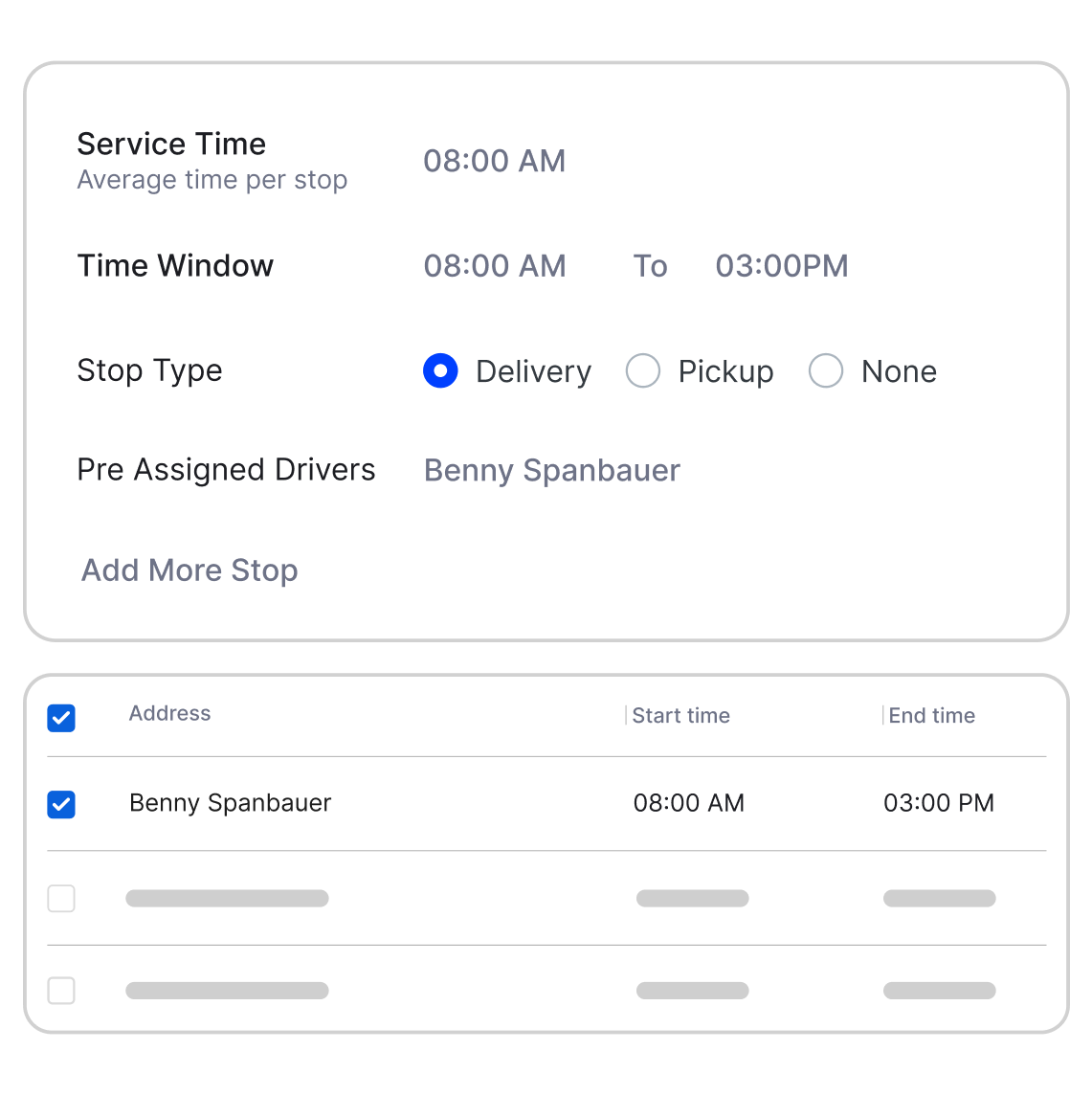 align customer time slots with battery levels and charge-stop plans