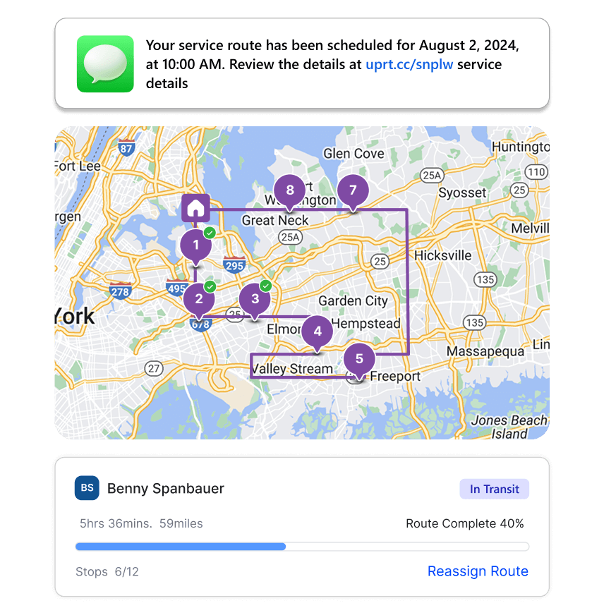 degree of route customization