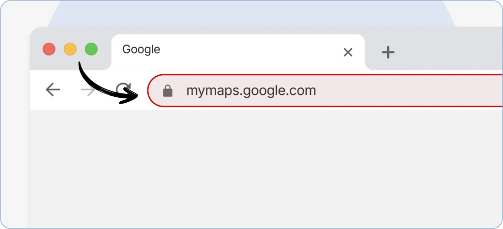Visit Google My Maps on desktop or mobile by searching on a web browser or clicking on this link: (https://www.google.com/mymaps)