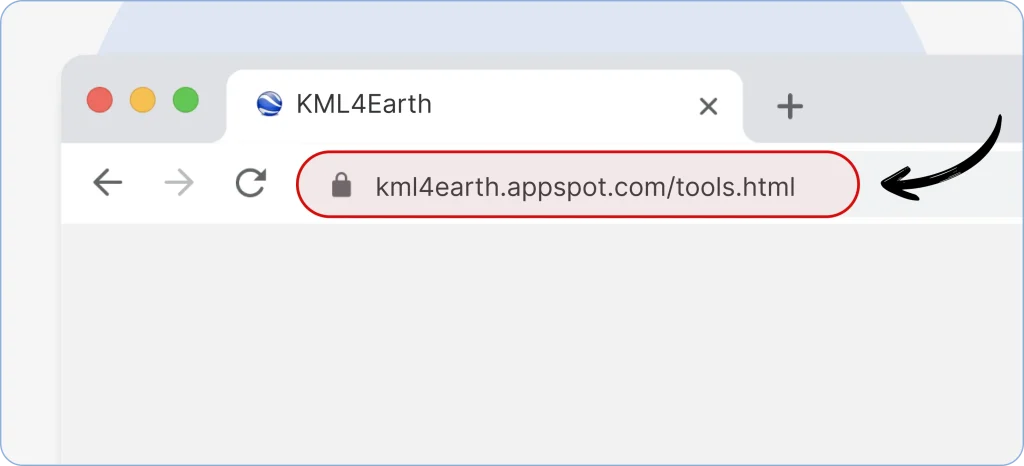 To map a radius circle, use a trusted third-party tool like KML4Earth