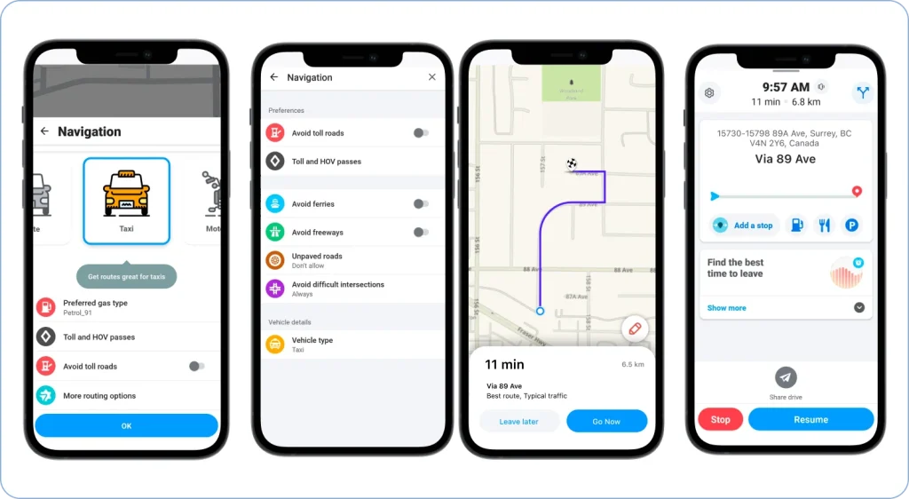 Comparing Waze route planner vs Google Maps for truck routes