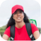 Portrait of Claire, a delivery driver, sharing her testimonial about saving time and finishing routes earlier using the Upper Route Planner app