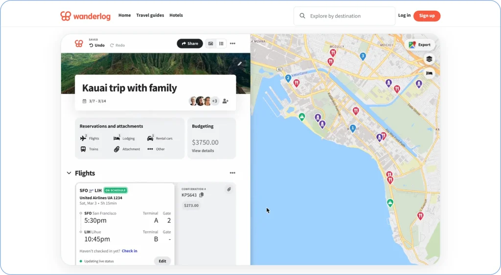 Wanderlog as roadtrippers alternatives and competitors