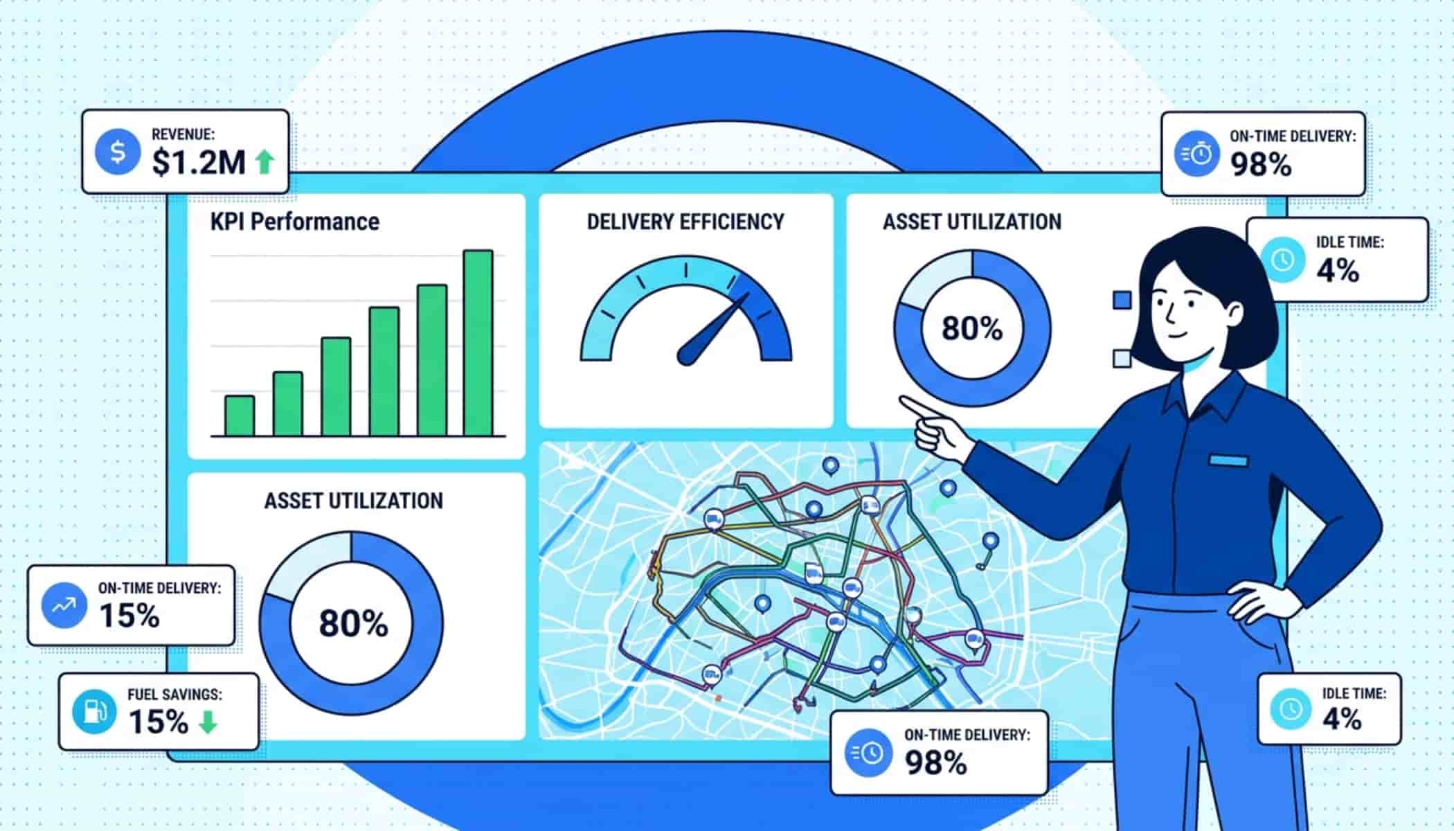 Fleet Management Metrics: 18 KPIs to Track Fleet Performance