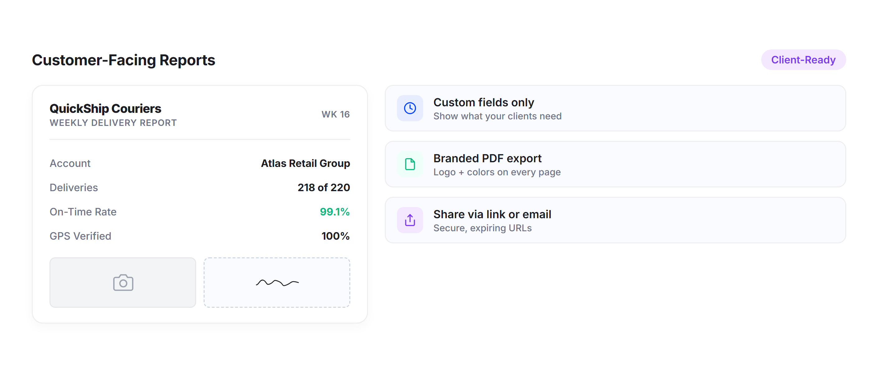 Customer-Facing Reports