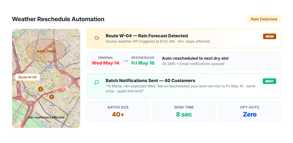 Weather Reschedule Automation