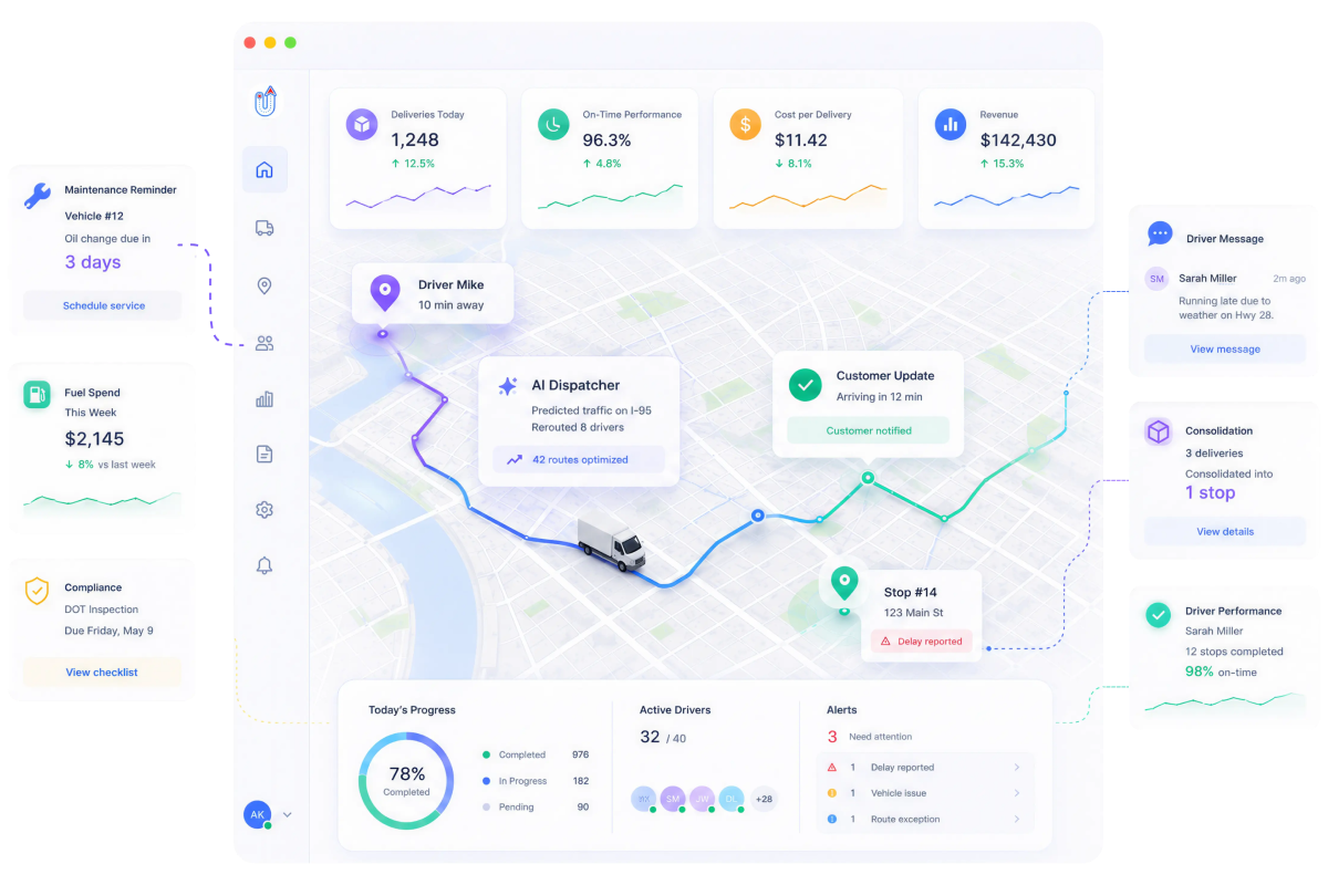route opitmization and management software