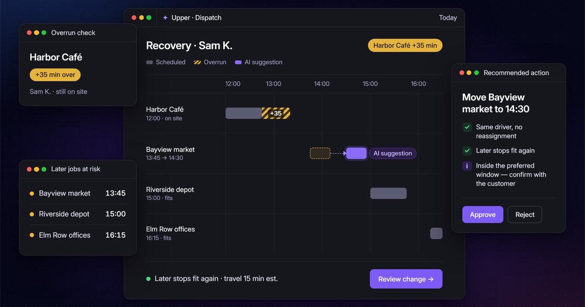 Scheduling and task management interface