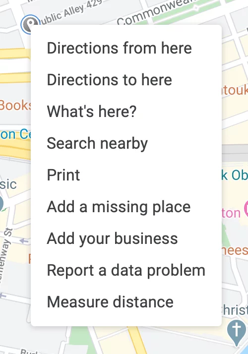 selection location 