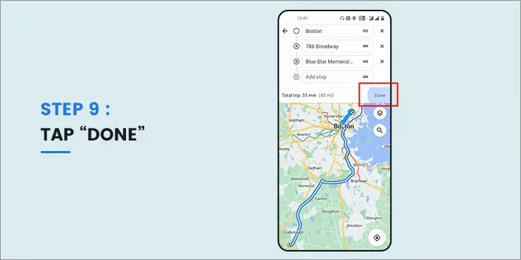 Review your route plan